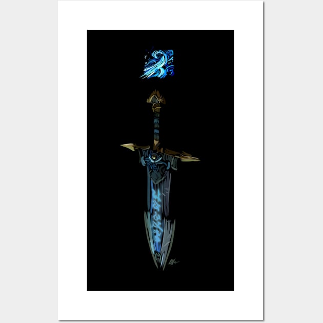 Greatsword of the Ebon Blade Wall Art by Roningasadesign